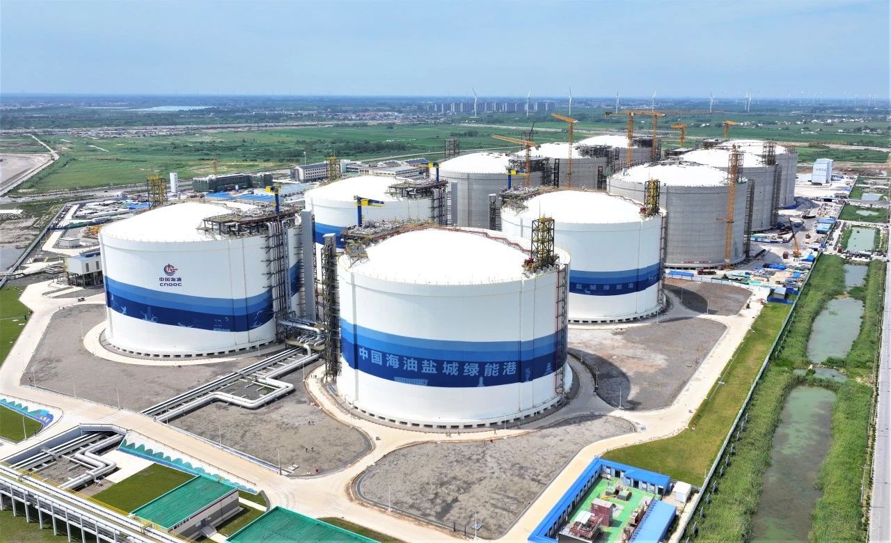 6座全球最大LNG储罐主体工程基本完工