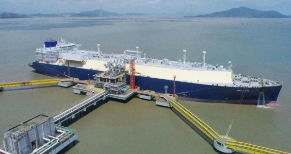 中国海油宁波“绿能港”累计接卸LNG突破1亿方